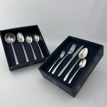 Conjunto de talheres de aço inox Wolff Viena em caixas