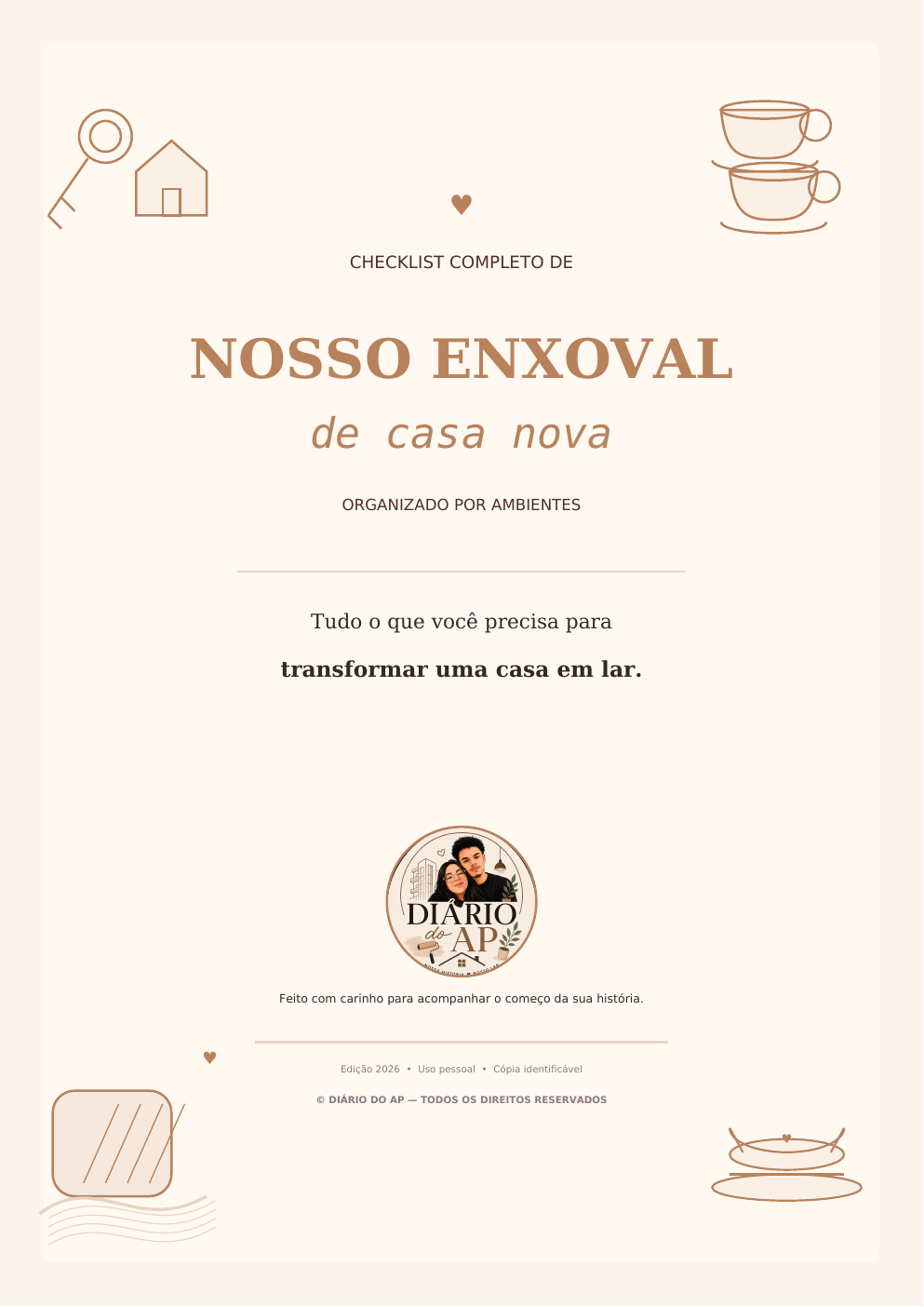 Capa do guia completo Nosso Enxoval de casa nova